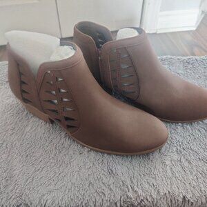 Soda Chance Women's Closed Toe Multi Strap Ankle Bootie